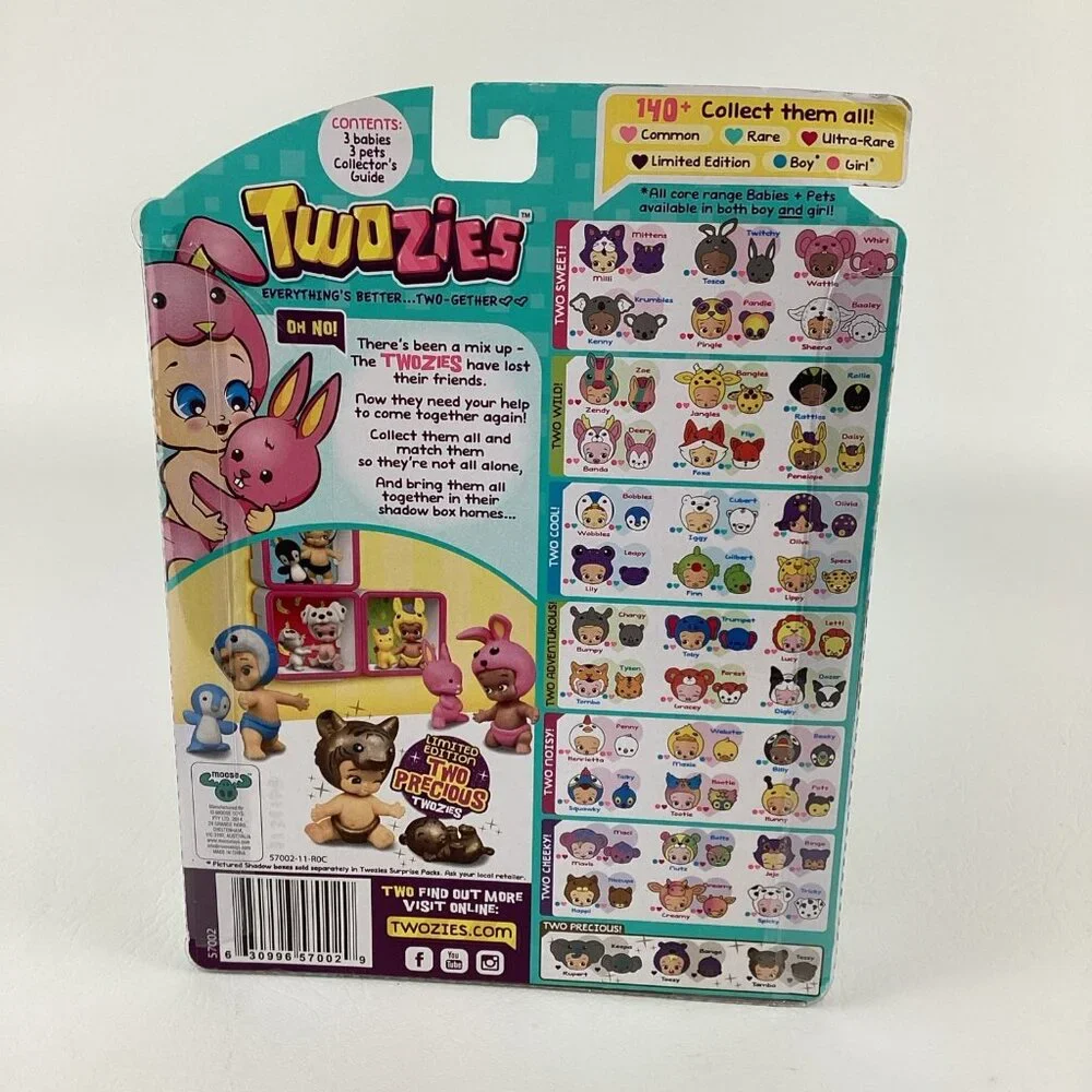 Twozies Season 1 Mini Figures Surprise Pets Friends Pack Babies Set Moose Toys